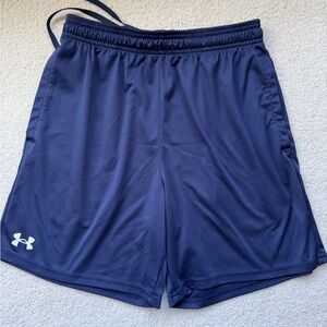 Under Armour Men's Dark Navy Performance Athletic Shorts